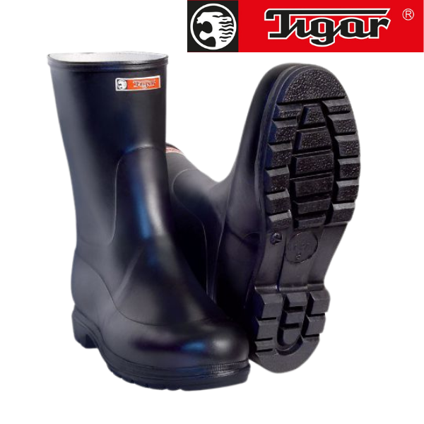 Црна ниска работничка чизма со постава филц Тигар