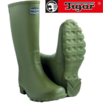Висока зелена работнича чизма Тигар