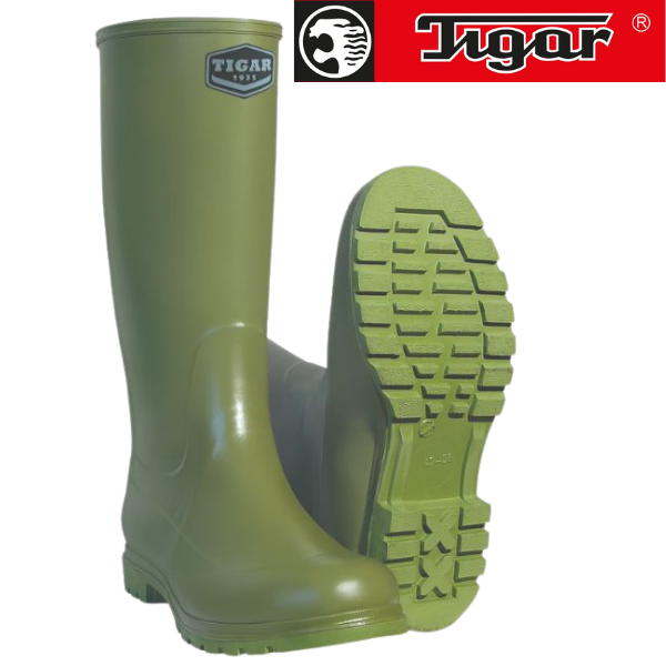 Зелена висока работничка чизма стандард Тигар